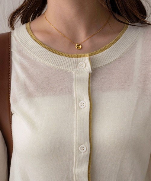 「NOAHL」 ニットカーディガン FREE ベージュ レディース_画像7