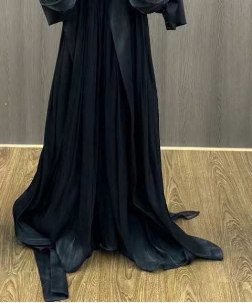 Lana821 ワンピース ドレープスリーブ シルキードレス : ZOZOTOWN 