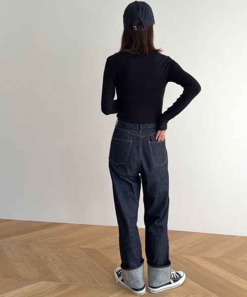 「CANAL JEAN」 「El mar」長袖カットソー ONE SIZE ブラウン レディース_画像7