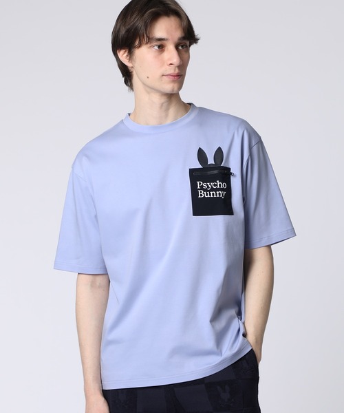 Psycho Bunny（サイコバニー） tシャツ NEWポケットバニー シルケット
