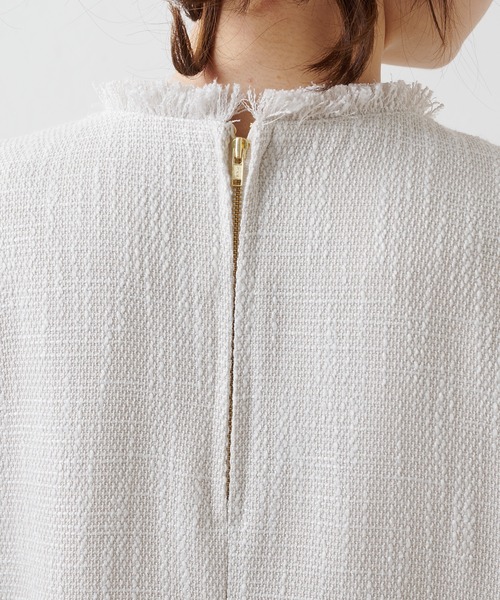 「PUAL CE CIN」 長袖ワンピース FREE アイボリー レディース_画像2