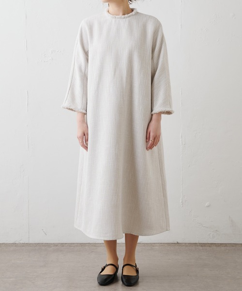 「PUAL CE CIN」 長袖ワンピース FREE アイボリー レディース_画像7