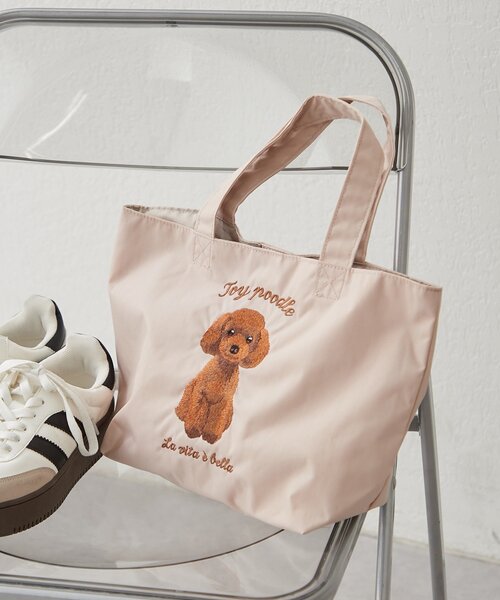 ☆F新品未使用☆EILER ベアー刺繍 トートバッグ 　カーキー Remind me and forever（リマインドミーアンドフォーエバー） トート