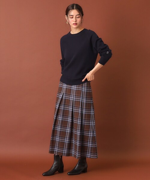「DRESSTERIOR」 フレアスカート 38 ブラウン レディース_画像8