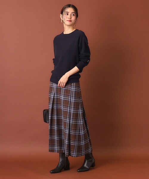 「DRESSTERIOR」 フレアスカート 38 ブラウン レディース_画像9