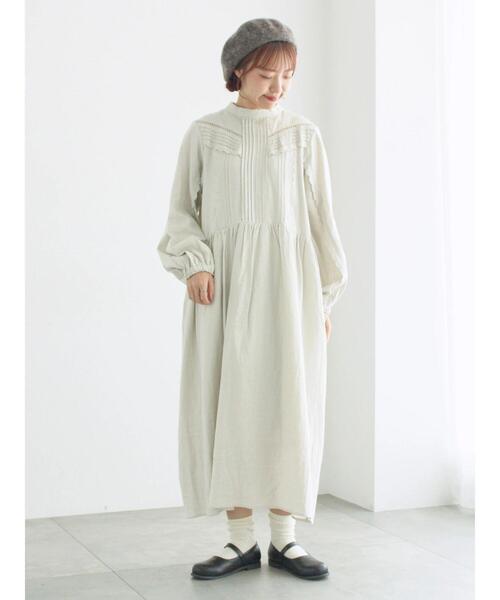 「TSUHARU by Samansa Mos2」 長袖ワンピース M ブラック レディース_画像2