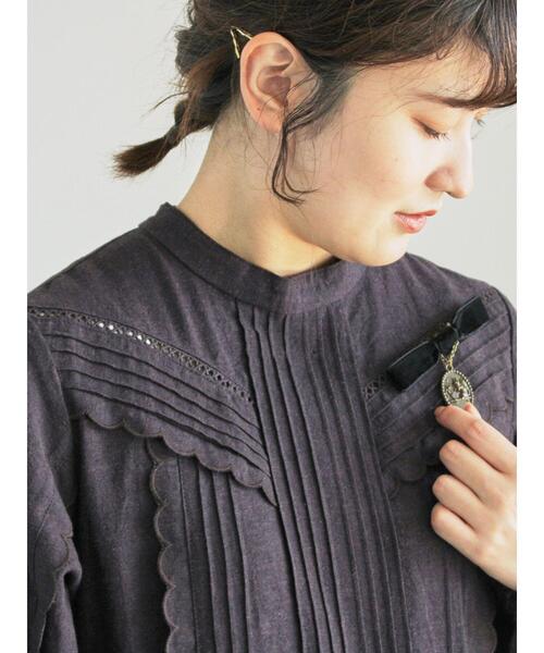 「TSUHARU by Samansa Mos2」 長袖ワンピース M ブラック レディース_画像3