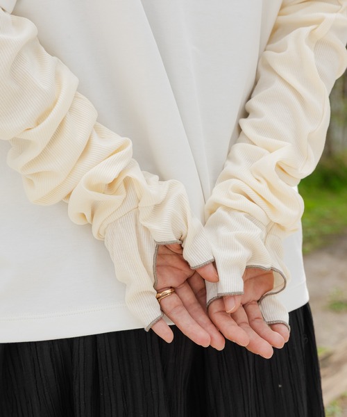 アームカバー リブアームカバー / 656329 レディース | LAKOLE | 03