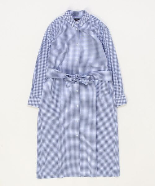 「SHIPS」 シャツワンピース ONE SIZE ブルー レディースの画像