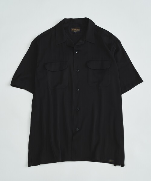 【美品】PENDLETON/ペンドルトン　ボード シャツ　無地ブラック　黒　開襟 PENDLETON（ペンドルトン） シャツ 「PENDLETON/ペンドルトン