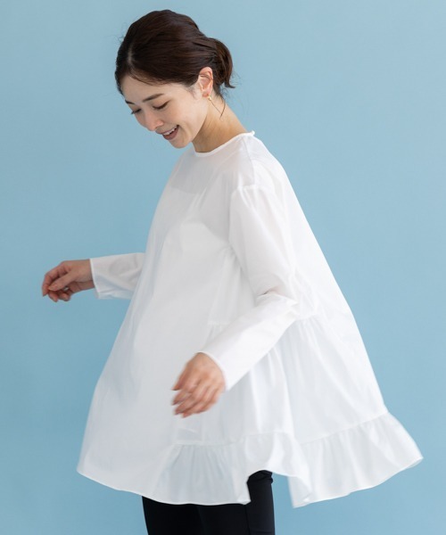 「Sono」 長袖ブラウス FREE ネイビー レディース_画像2
