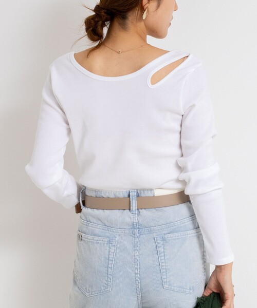 「Rie Miller」 長袖カットソー「NOLLEY’Sコラボ」 38 グレー レディース_画像3