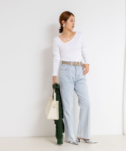 「Rie Miller」 長袖カットソー「NOLLEY’Sコラボ」 38 グレー レディース_画像5