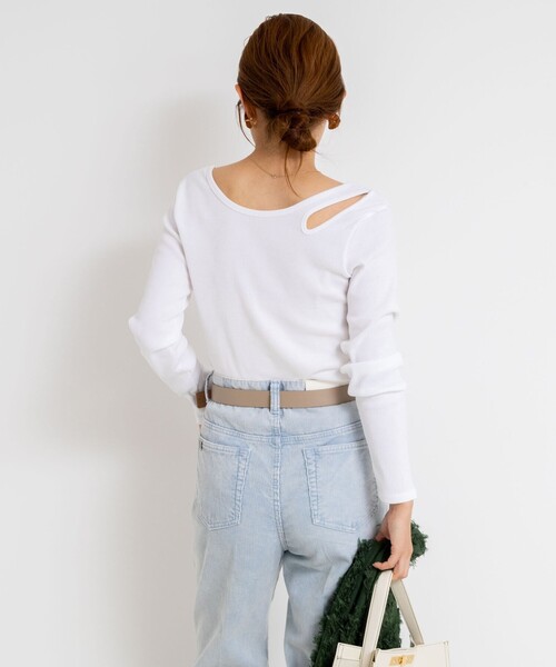 「Rie Miller」 長袖カットソー「NOLLEY’Sコラボ」 38 グレー レディース_画像8