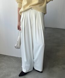 DouDou（ドゥドゥ） ワイドパンツ パンツ 「WEB限定」ベルト付タック