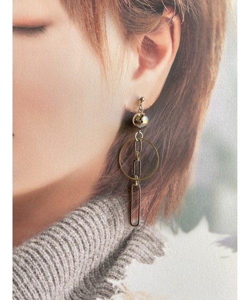 「tone」 ピアス（両耳用） FREE シルバー メンズ_画像5