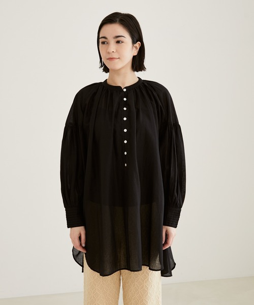 「SALON adam et rope'」 長袖ブラウス FREE ベージュ レディース_画像6