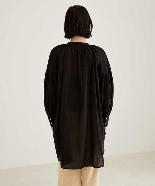 「SALON adam et rope'」 長袖ブラウス FREE ベージュ レディース_画像7