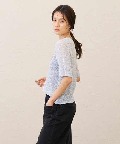 tシャツ シャーリングプルオーバー レディースの画像