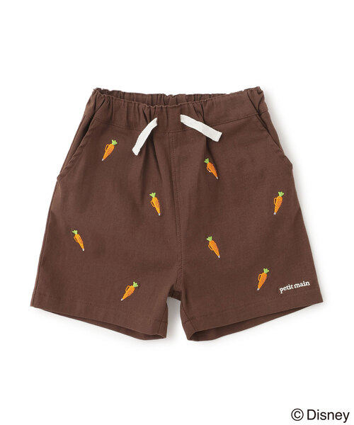 ニック ハーフパンツ petit main ハーフパンツ パンツ 「ズートピア」刺しゅうハーフパンツ