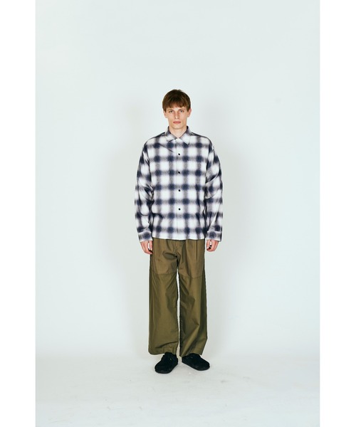 TOWNCRAFT（タウンクラフト） シャツ PRINTED COTTON NEL OMBRE CHECK