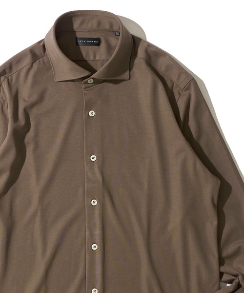 「TETE HOMME」 長袖シャツ MEDIUM グレー メンズ_画像4