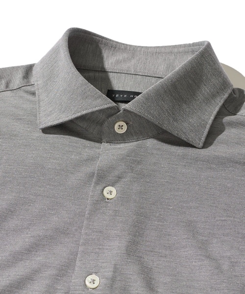 「TETE HOMME」 長袖シャツ MEDIUM グレー メンズ_画像7