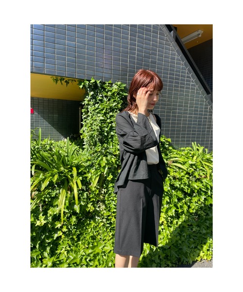「BLACK BY MOUSSY」 長袖ブラウス FREE ブルー レディース_画像2