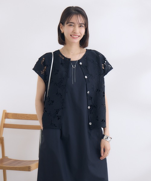 「KATHARINE ROSS」 コンビワンピース MEDIUM ブラック レディース_画像6