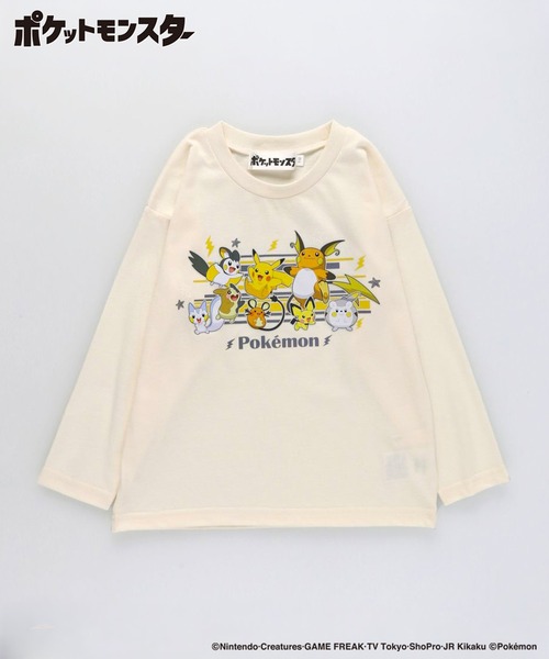 branshes（ブランシェス） tシャツ 「ポケモン」長袖Tシャツ キッズ