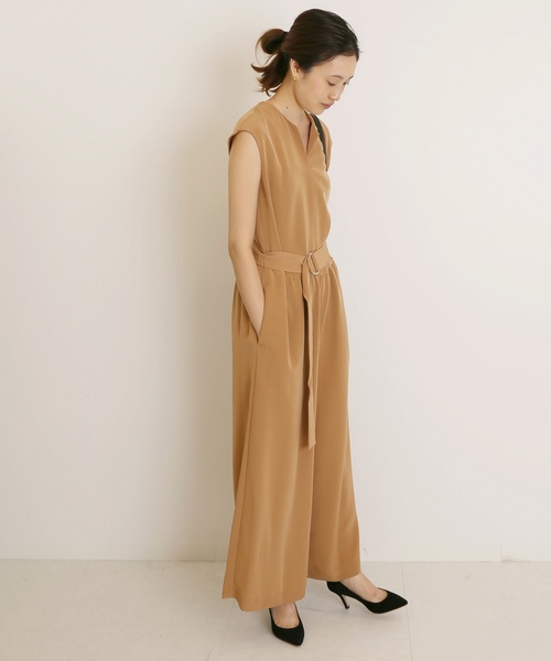 SLOBE IENA（スローブイエナ） オールインワン 《WEB限定》ベルト付き