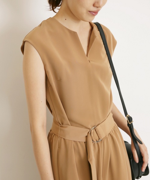 SLOBE IENA カットオールインワン SLOBE IENA（スローブイエナ） オールインワン 《WEB限定》ベルト付き