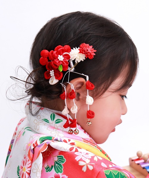 値下げしました！七五三　女の子　髪飾り KYOETSU（京越） 七五三 髪飾り つまみ細工 1点 AFK キッズ 子供