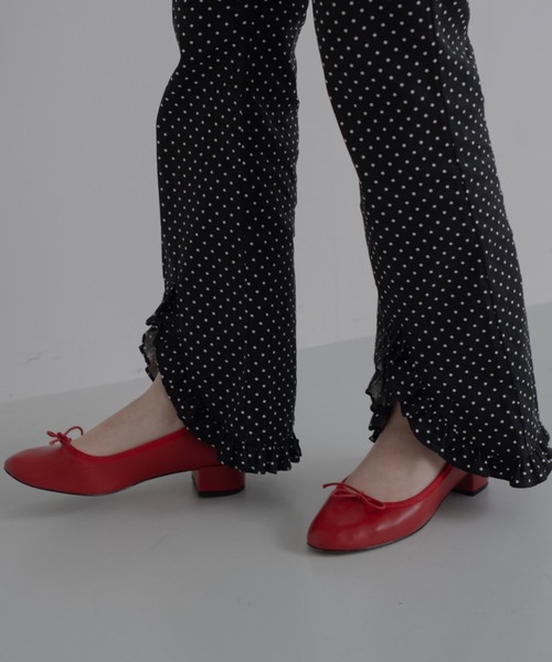 jumelle バレエシューズ　レッド JUMELLE（ジュメロ） バレエシューズ パンプス 「柔らか素材」handmade