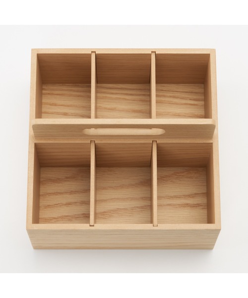 無印良品（MUJI） 収納 木製ツールボックス 約幅16．8x奥行16