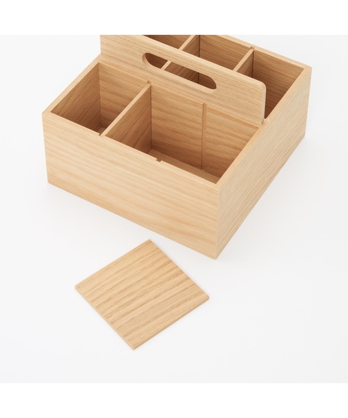 無印良品（MUJI） 収納 木製ツールボックス 約幅16．8x奥行16
