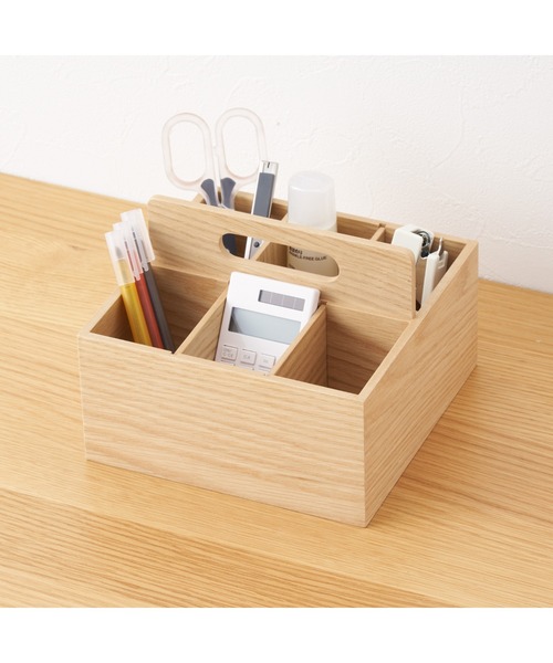 無印良品（MUJI） 収納 木製ツールボックス 約幅16．8x奥行16