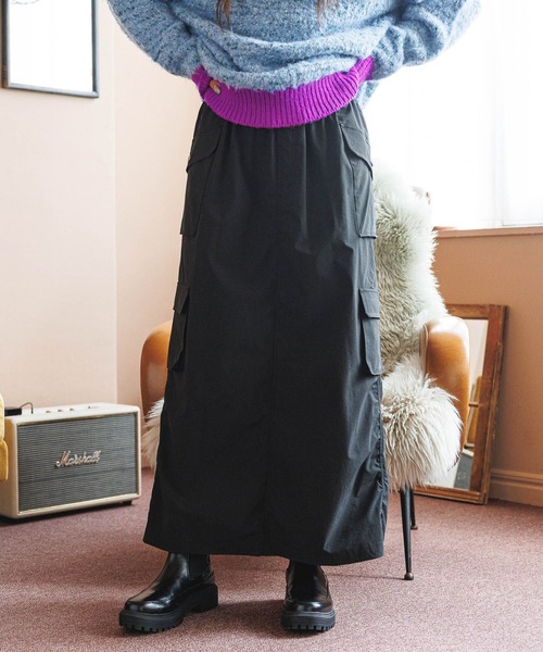 美品　TFW CARGO POCKET SKIRT カーゴポケットスカート mil22fsk3077-p2c.jpg