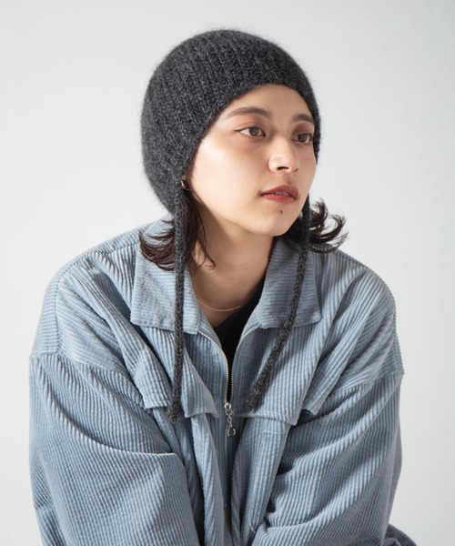 RACAL（ラカル） ニット帽 ニットキャップ Ear Cuff Mohair Knit Watch