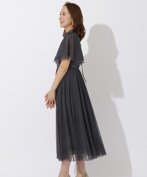 AND COUTURE（アンドクチュール） ドレス チュールオーバーレース