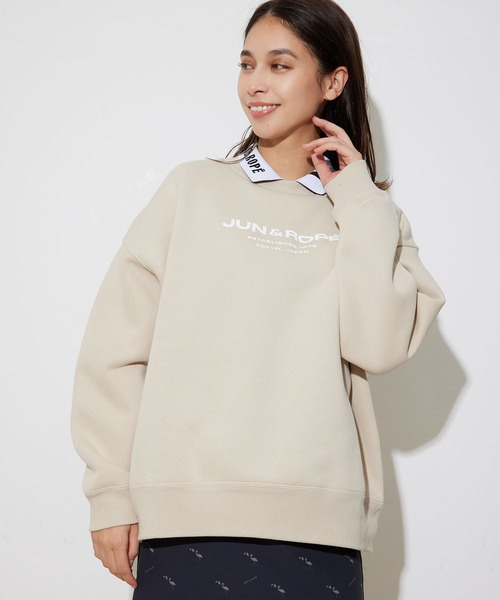 JUN&ROPE'（ジュンアンドロペ） トレーナー スウェット ロゴ入りクルー