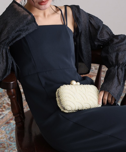 atlo（アトロ） クラッチバッグ パーティーバッグ パールケースバッグ