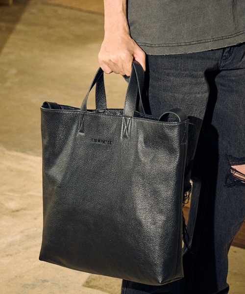 ADAM PATEK(アダムパテック) トートバッグ ADAMPATEK/shrink leather ADAM PATEK(アダムパテック) トートバッグ ADAMPATEK/shrink leather