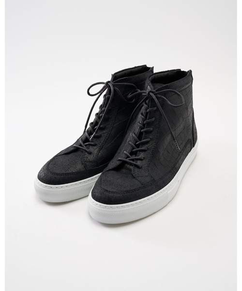 wjk スニーカー back zip sneaker（crocodile emboss） メンズ