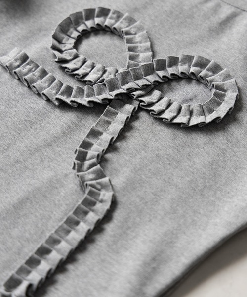 tシャツ FRILL RIBBON TEE/フリルリボンTシャツ レディース tシャツ リボンプリントTシャツ レディース : ZOZOTOWN Yahoo!店