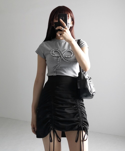 【新品】リボンモチーフカットソー リボンモチーフカットソー（カットソー/Tシャツ）｜CELFORD