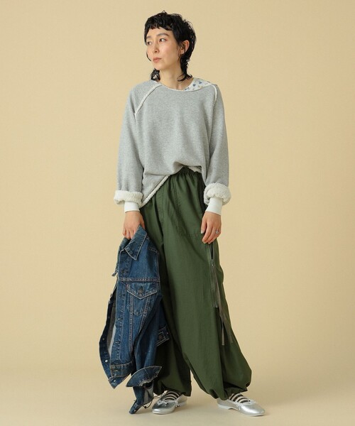 BEAMS BOY トレーナー スウェット maturely / カットオフ プルオーバー 