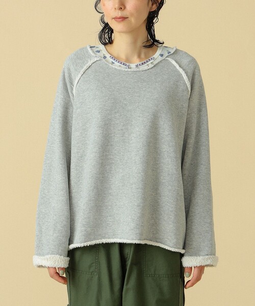 BEAMS BOY トレーナー スウェット maturely / カットオフ プルオーバー 