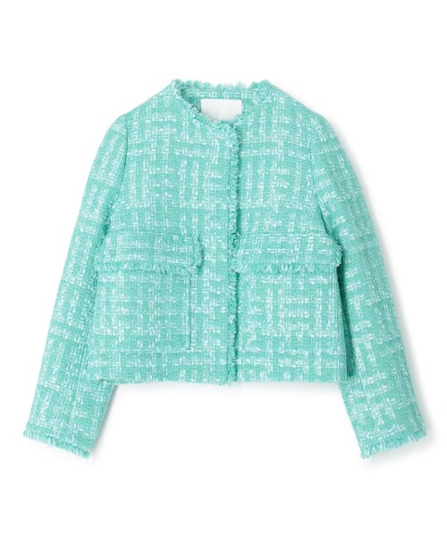 Ballsey（ボールジィ） ジャケット ノーカラージャケット Jade vine