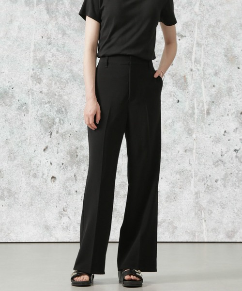 Apo（s）ture パンツ RITA-001/合繊ストレートパンツ レディース  